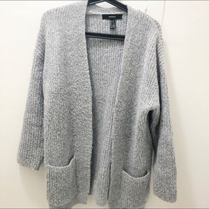 Forever 21 Thick Grey Cardigan